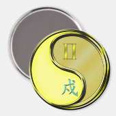 Aimant Gémeaux & Chien de Métal (Recto/Verso)