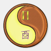 Aimant Gémeaux & Coq de Bois (Devant)