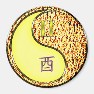 Aimant Gémeaux & Coq de Feu