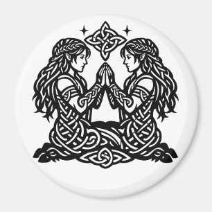 Aimant Gémeaux — Jumeaux du zodiaque de l'encre hantée