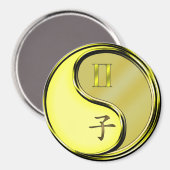 Aimant Gémeaux & Rat de Métal (Recto/Verso)