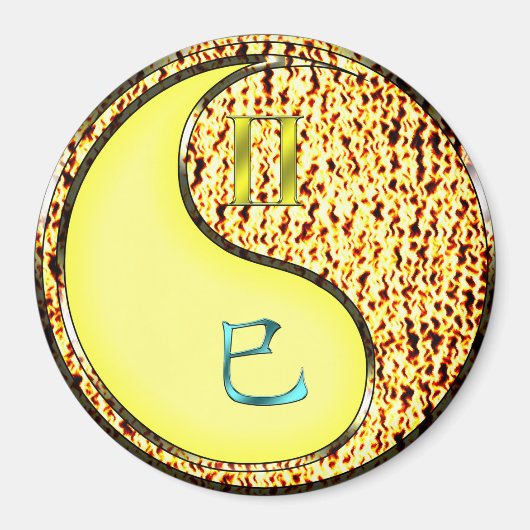 Aimant Gémeaux & Serpent de feu (Devant)