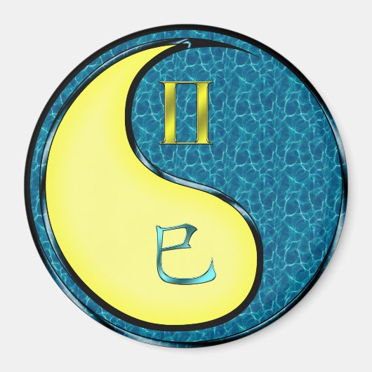 Aimant Gémeaux & Serpent d'eau (Devant)