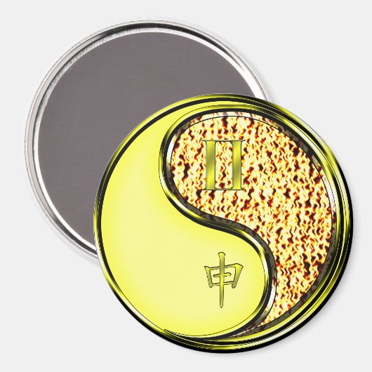 Aimant Gémeaux & Singe de Feu (Recto/Verso)