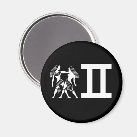 Aimant Gemini avec symbole (Recto/Verso)