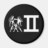 Aimant Gemini avec symbole (Devant)