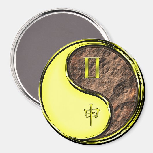 Aimant Gemini & Earth Monkey (Recto/Verso)