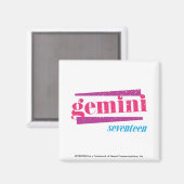 Aimant Gemini rose (Recto/Verso)