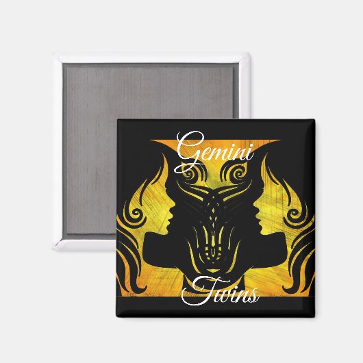 Aimant Gemini Twins Zodiac Horoscope (Recto/Verso)