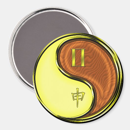 Aimant Gemini & Wood Monkey (Recto/Verso)