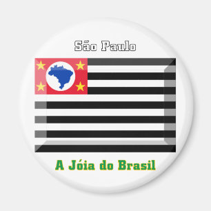 Aimant Gemme de drapeau de São Paulo
