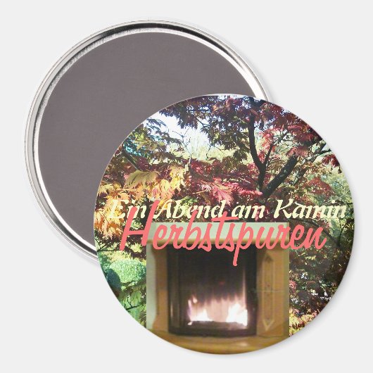 Aimant Gemütlicher Abend am Kamin (Recto/Verso)