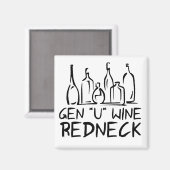 Aimant Gen U Wine Redneck (Recto/Verso)