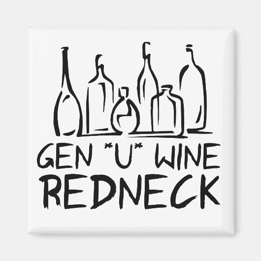 Aimant Gen U Wine Redneck (Devant)