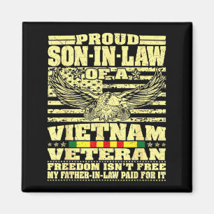 Aimant Gendre fier d'un vétéran du Vietnam - liberté