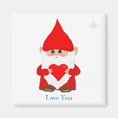 Aimant Gène magique mignon avec coeur sur blanc (Devant)