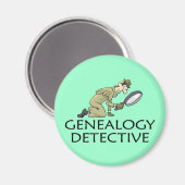 Aimant Généalogie Détective Privée (Recto/Verso)