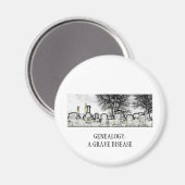 AIMANT GÉNÉALOGIE : UNE MALADIE GRAVE (Recto/Verso)