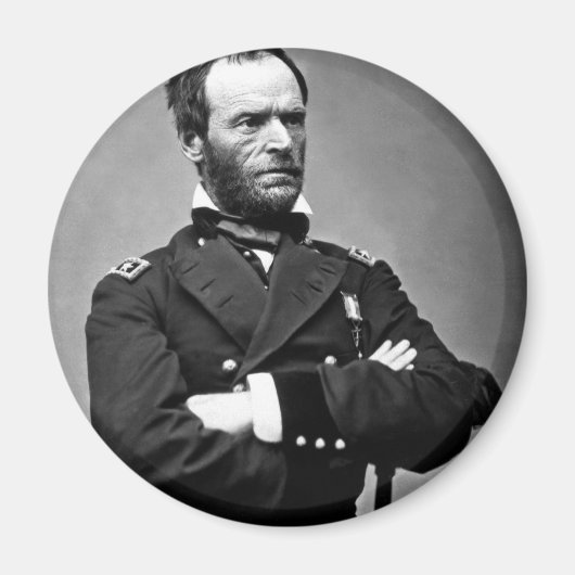 Aimant Général William Tecumseh Sherman, 1865. (Devant)