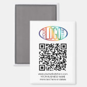 Aimant Générateur de code QR et logo commercial Swag prom (Recto/Verso)