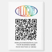 Aimant Générateur de code QR et logo commercial Swag prom (Recto)