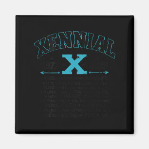 Aimant Génération X Xennial années 1970 années 1980 Millé