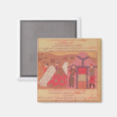 Aimant Genghis Khan devant sa tente (Recto/Verso)