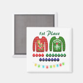 Aimant Génial fête de Noël 1ère place Gagnante (Recto/Verso)