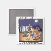 Aimant Genie de pot de café (Recto/Verso)