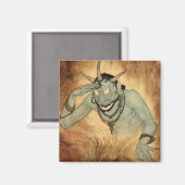 Aimant Génie des nuits arabes par Edmund Dulac (Recto/Verso)