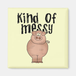 Aimant Genre de porc de T-shirts et de cadeaux malpropres