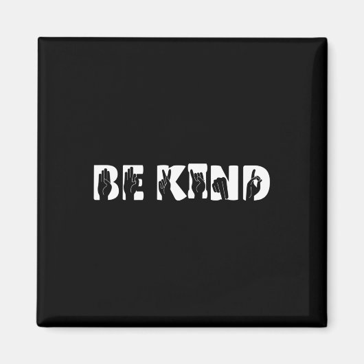 Aimant Genre Langue des signes Sensibilisation Sourde Sou (Devant)