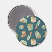 Aimant Geo Step extérieur | Motif bleu (Recto/Verso)