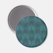 Aimant Geo Step extérieur | Motif Turquoise foncé (Recto/Verso)