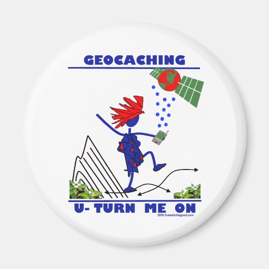 Aimant Geocaching U Activer (Devant)