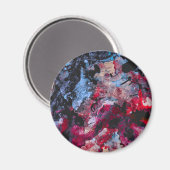 Aimant Géode cristal Red Agate Abstrait (Recto/Verso)