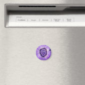 Aimant Géode d'agate violet tombé (In Situ (Lave-vaisselle))