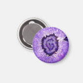 Aimant Géode d'agate violet tombé (Recto/Verso)