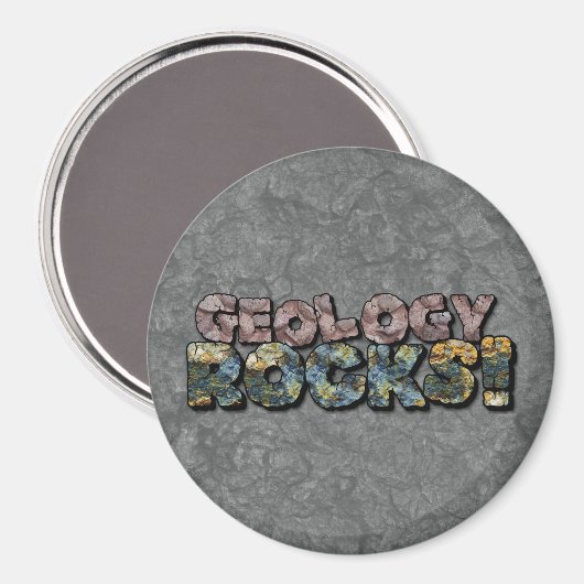 Aimant géologie rocks! Humour scientifique Geek nerd (Recto/Verso)