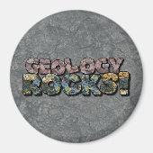 Aimant géologie rocks! Humour scientifique Geek nerd (Devant)