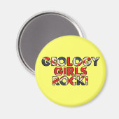 Aimant Geology Girls Rock ! (Drapeau UK) (Recto/Verso)