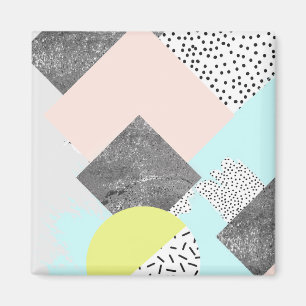 Aimant Geometric Abstract Scandi