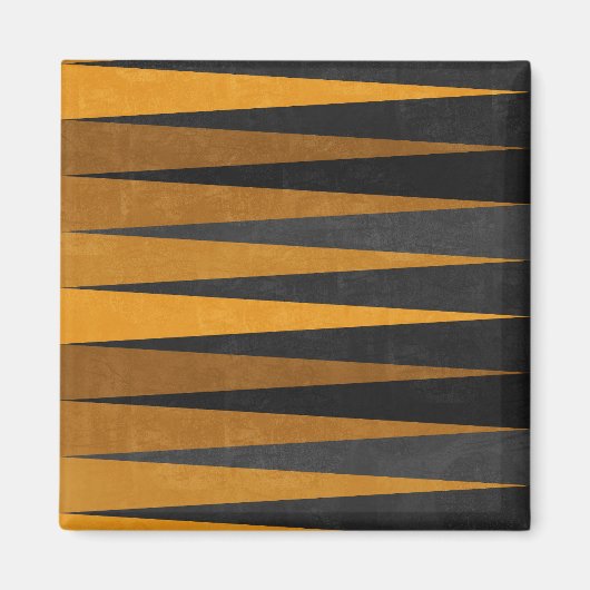 Aimant Geometric Black Yellow (Devant)