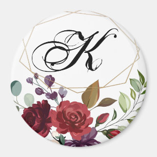 Aimant Géométrie Or de roses blanches magnétiques personn