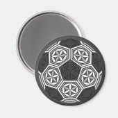 Aimant géométrie sacrée du soccer (Recto/Verso)