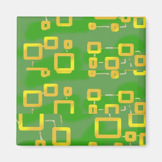 Aimant géométrique vert (Devant)