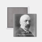 Aimant Georg Cantor, l'hypothèse du continuum (Recto/Verso)