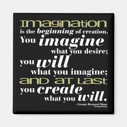 Aimant George Bernard Shaw Citation (Devant)