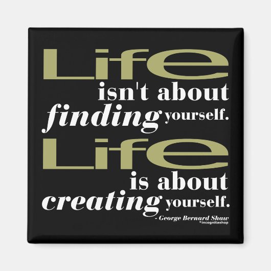 Aimant George Bernard Shaw Citation (Devant)