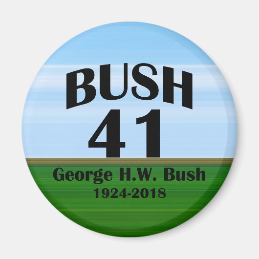 Aimant George H.W. Bush 1924-2018 (Devant)